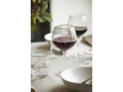 Lyngby Glas Palermo Gold Tumbler 4 Stck. -Geschäft Für Küchenbedarf 12050 env 7 high