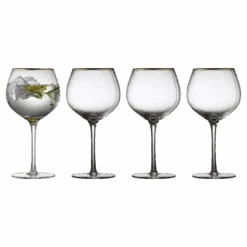 Lyngby Glas Palermo Gold Gin & Tonic Glas 4 Stck.