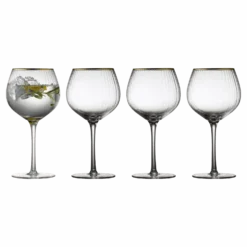 Lyngby Glas Palermo Gold Gin & Tonic Glas 4 Stck.