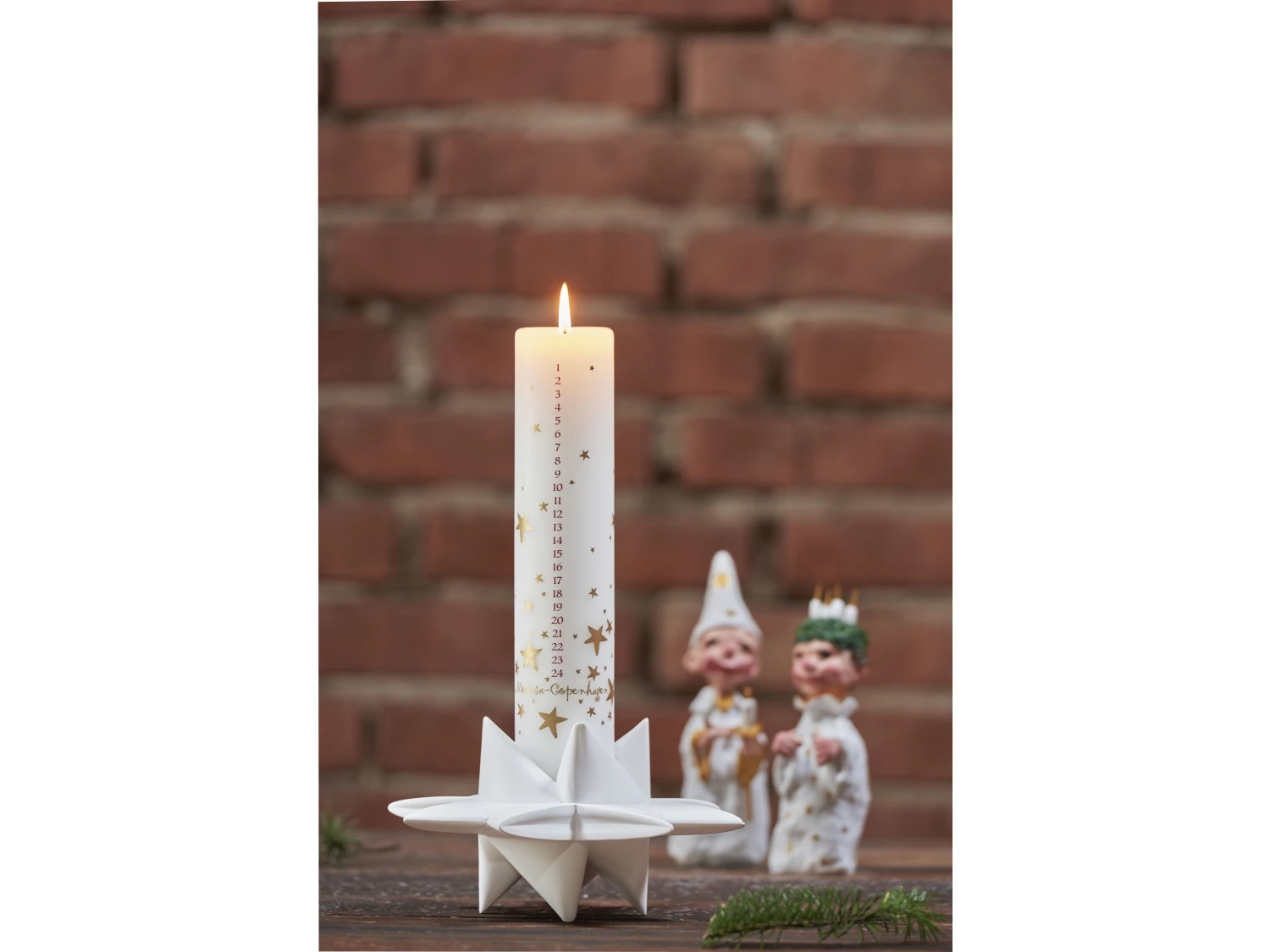 Golden Stars Kalenderkerze 3 Golden Stars Kalenderkerze – Bild 3