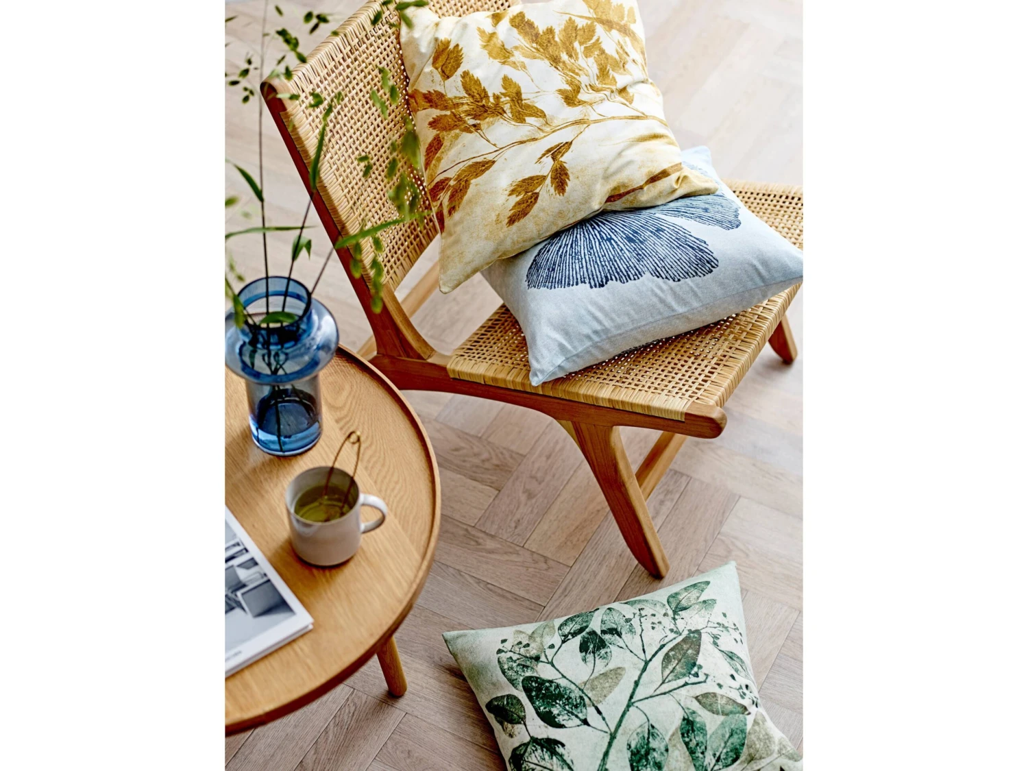 Ginkgo Kissenbezug 2 Ginkgo Kissenbezug – Bild 2